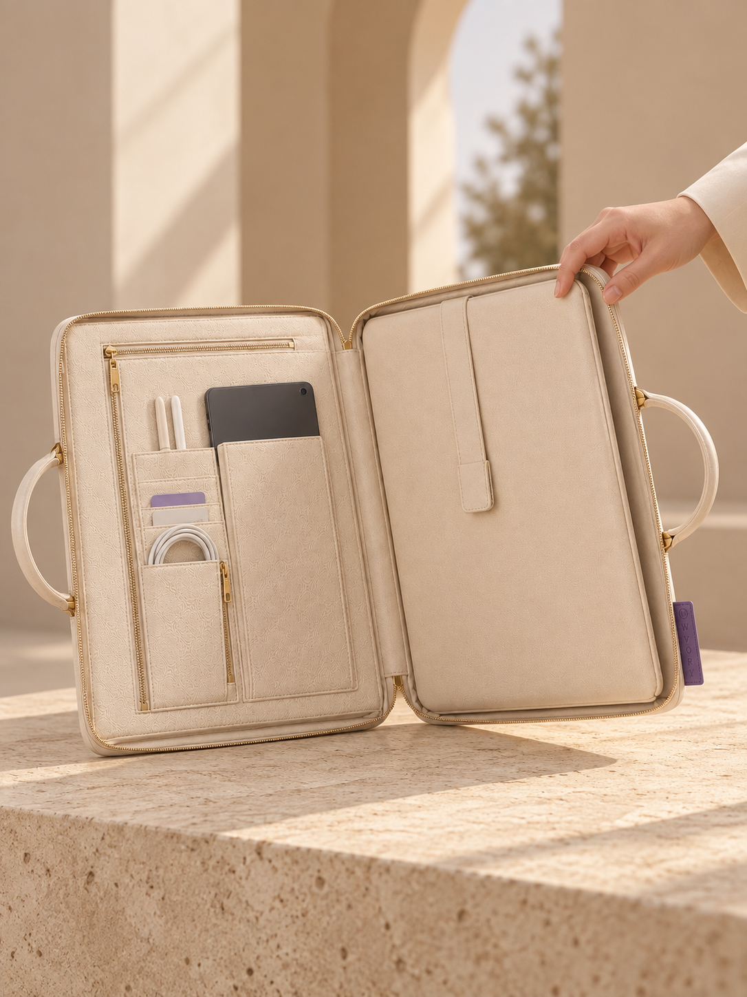 WVORY 3-in-1 Laptop Carry — Open function