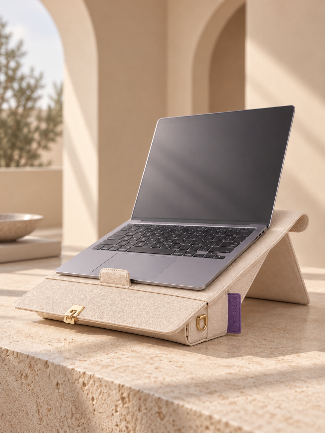 WVORY 3-in-1 Laptop Carry — Stand mode