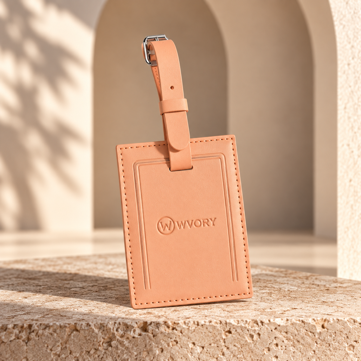 WVORY Luggage Tag — Peach variant hero