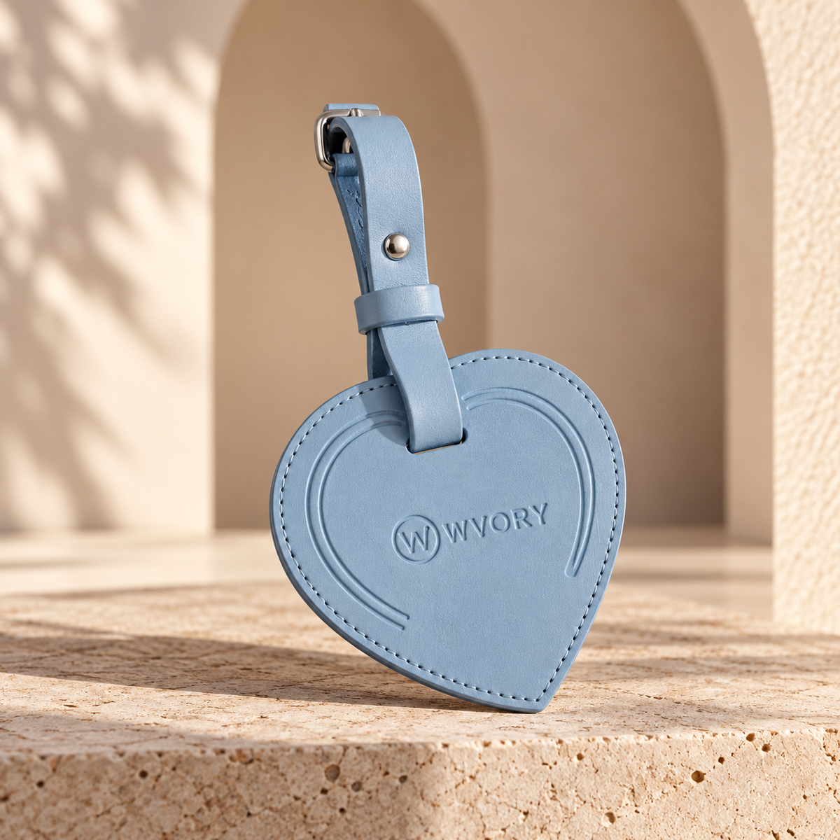 WVORY Luggage Tag — Mist Blue variant hero
