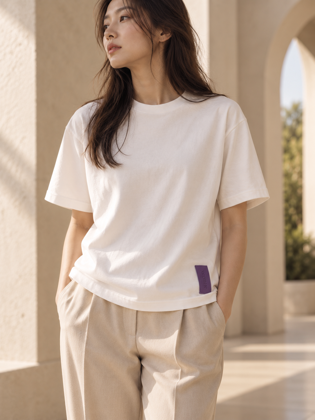 WVORY Signature T-Shirt — Model front